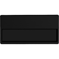 Бейдж 68x33 мм горизонтальный,на магните,метал.пластина,черный