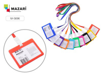 Бейдж 75х103 мм горизонтальный, на шнурке, 1 цвет в спайке