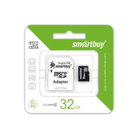 Карта памяти SmartBuy MicroSDHC 32GB Сlass 10 (с адаптером)