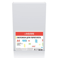 Обложка для переплета пластик deVENTE прозр. синий, А4, 200 мкм, 100л
