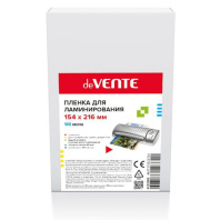 Плёнка д/ламинирования deVente А5,  80мкм, 100шт/уп