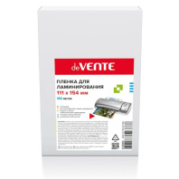Плёнка д/ламинирования deVente А6 111x154 мм, 100мкм, 100шт/уп