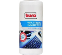 Салфетки Buro BU-Asurface для поверхностей, туба 100шт влажных