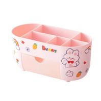 Подставка наст. "Bunny" 22,5*11,5*10,5см , пластиковая, розовая