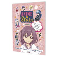 Альбом наклеек А5 20стр  "Anime stars. Розовая обложка"