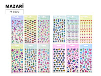 Наклейки декоративные 9*21см  "Ассорти"