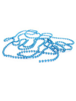 Бусы декоративные   1м, "Новогодние шарики" пластик, в индивид. упаковке, синий