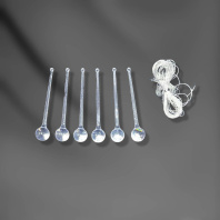 Набор подвесных украшений   6шт, 10см "Сосульки" пластик