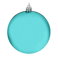 Ёлочный шар 10 см Голубой, пластик