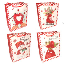 Пакет подар. бум. новогодн. 31*42*12 см 210 гр/м2 "Новогодний!" микс дизайнов