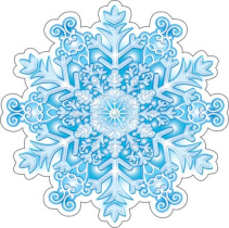 Украшение на скотче 10*10см "Снежинка"