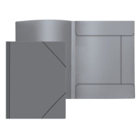 Папка на резинке А4 0,45мм серая