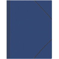 Папка на резинке А4 0,45мм синяя