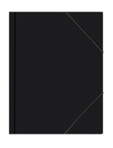 Папка на резинке А4 0,45мм черная