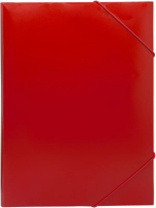 Папка на резинке А4 0,5мм красная