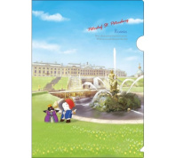 Папка уголок А4  с рисунком Петергоф