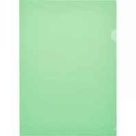 Папка уголок А4 прозр. плотн. 0,18мм зелёная