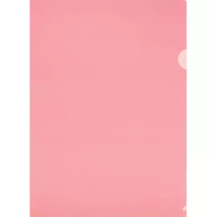 Папка уголок А4 прозр. плотн. 0,18мм красная