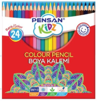 Карандаши цвет. 24цв Pensan KIDZ  шестигранные