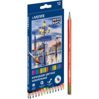 Карандаши цвет. акварельные 12цв deVENTE.Triolino Ultra 4М, шестигранные