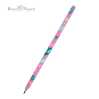 Карандаш ч/гр BV "HappyGraphix. Сердечки.Эмоции.Бирюза" НВ