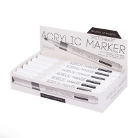 Маркер акриловый Белый пулевидн. "Sketch and Art" 1-3мм