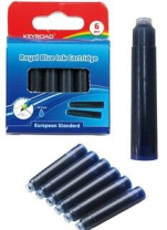 Картридж KEYROAD для перьевой ручки син., 6шт Картридж KEYROAD для перьевой ручки син., 6шт