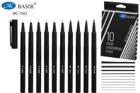 Набор капиллярных ручек "MC Basir" 9шт., d=0,2; 0,3; 0,4; 0,5; 0,7; 0,8; 1,0; 2,0; 3,0мм, черные Набор капиллярных ручек "MC Basir" 9шт., d=0,2; 0,3; 0,4; 0,5; 0,7; 0,8; 1,0; 2,0; 3,0мм, черные