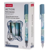 Ручка перьевая Hatber "Active" темно-синяя, F, одноразовая Ручка перьевая Hatber "Active" темно-синяя, F, одноразовая