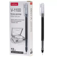 Ручка роллер Hatber "V-1100" черная, 0,5мм Ручка роллер Hatber "V-1100" черная, 0,5мм