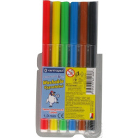 Фломастеры   6цв "Centropen. Пингвины", жёстк.блистер европодвес