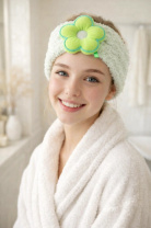 Повязка на голову ТМ GIRLY "Daisy" зеленая