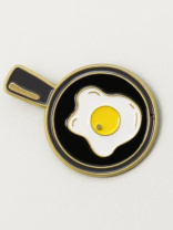 Значок металлический 35мм "Fried egg"