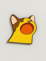 Значок металлический 35мм "Meow"