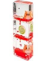 Часы-антистресс "Капибара" 15см, красный