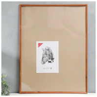 Фоторамка дерево 60*80см. 1701 (Светло-коричневая)