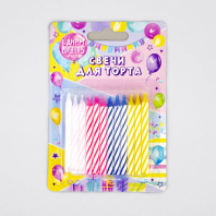 Свечи для торта "Ассорти" 6см 24 шт