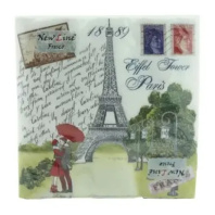Салфетка "Париж" 33*33см, 20 шт., 2-х слойная