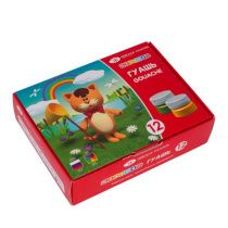 Гуашь 12цв 180мл Цветик