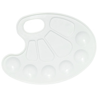 Палитра овальная пластиковая  10 ячеек