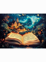 Картина по номерам на холсте 30*40см "Книга сказок"