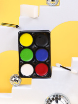 Набор для грима 6цв. краски, 1 мелок, спонж, аппликатор