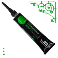 Контур по стеклу 20 мл, зеленый травяной