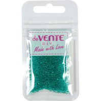 Бисер круглый "deVENTE. Glass"  2 мм, 10гр, стекло, прозрачн., изумрудный
