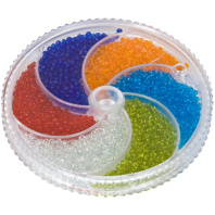 Набор бисера Zlatka 6цв, 60гр, прозрачный