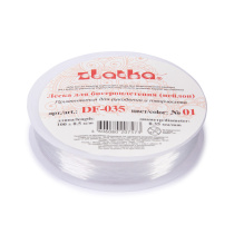 Леска д/бисера 0,35мм, 100м, нейлон, белая