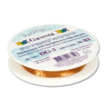 Проволока д/бисероплетения 0,4мм 10м медь светлая