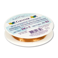 Проволока д/бисероплетения 0,4мм 10м медь светлая