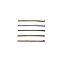 Штифт гвоздик, 24мм, черный никель,  50шт/уп