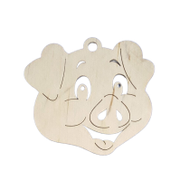 Заготовка деревянная Подвеска "Поросенок" 9 11см